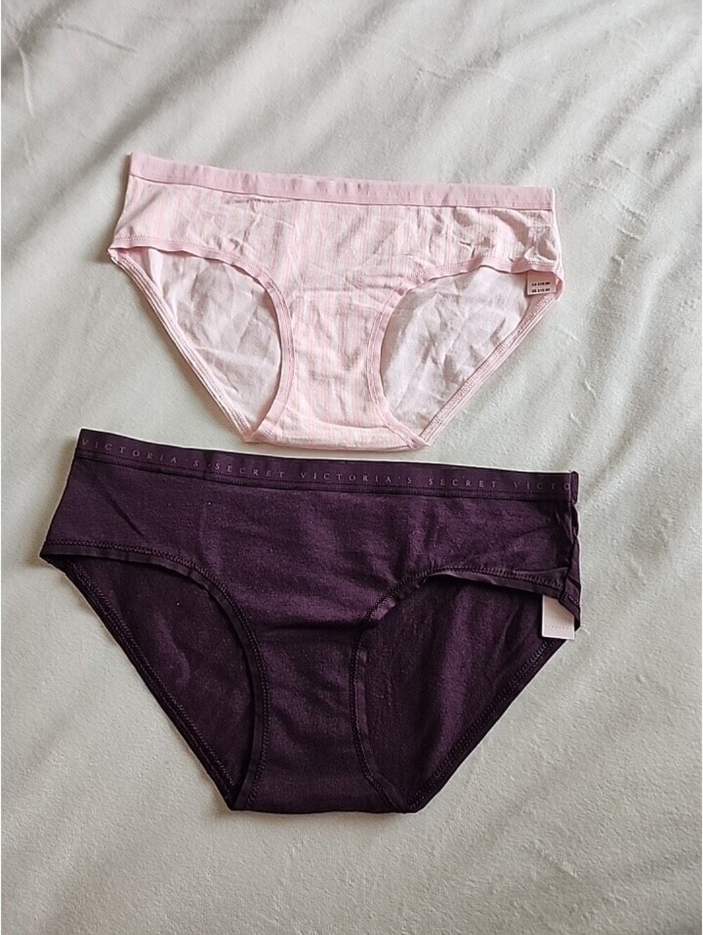 2 NWT VICTORIA 'S SECRET PANTY BIKINI CHEEKHIPHUGGER, Cotton Blend, Sz Xs India